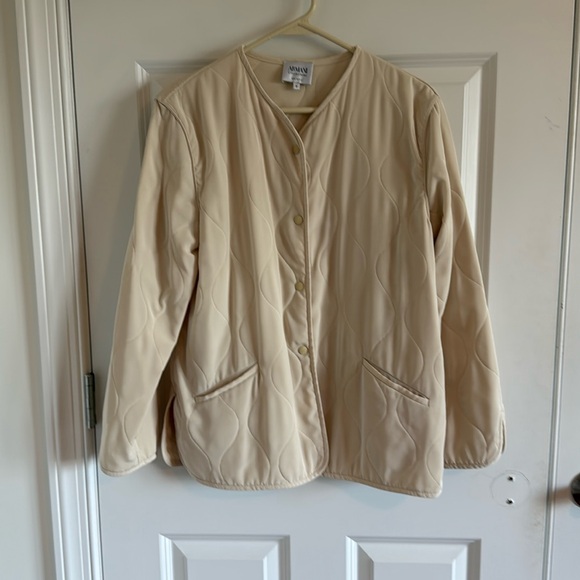 Armani Collezioni Jackets & Blazers - Armani Collezioni Jacket, Neutral Size 8 Collarless